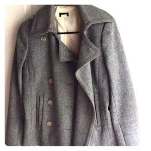 Jcrew gray wool pea coat